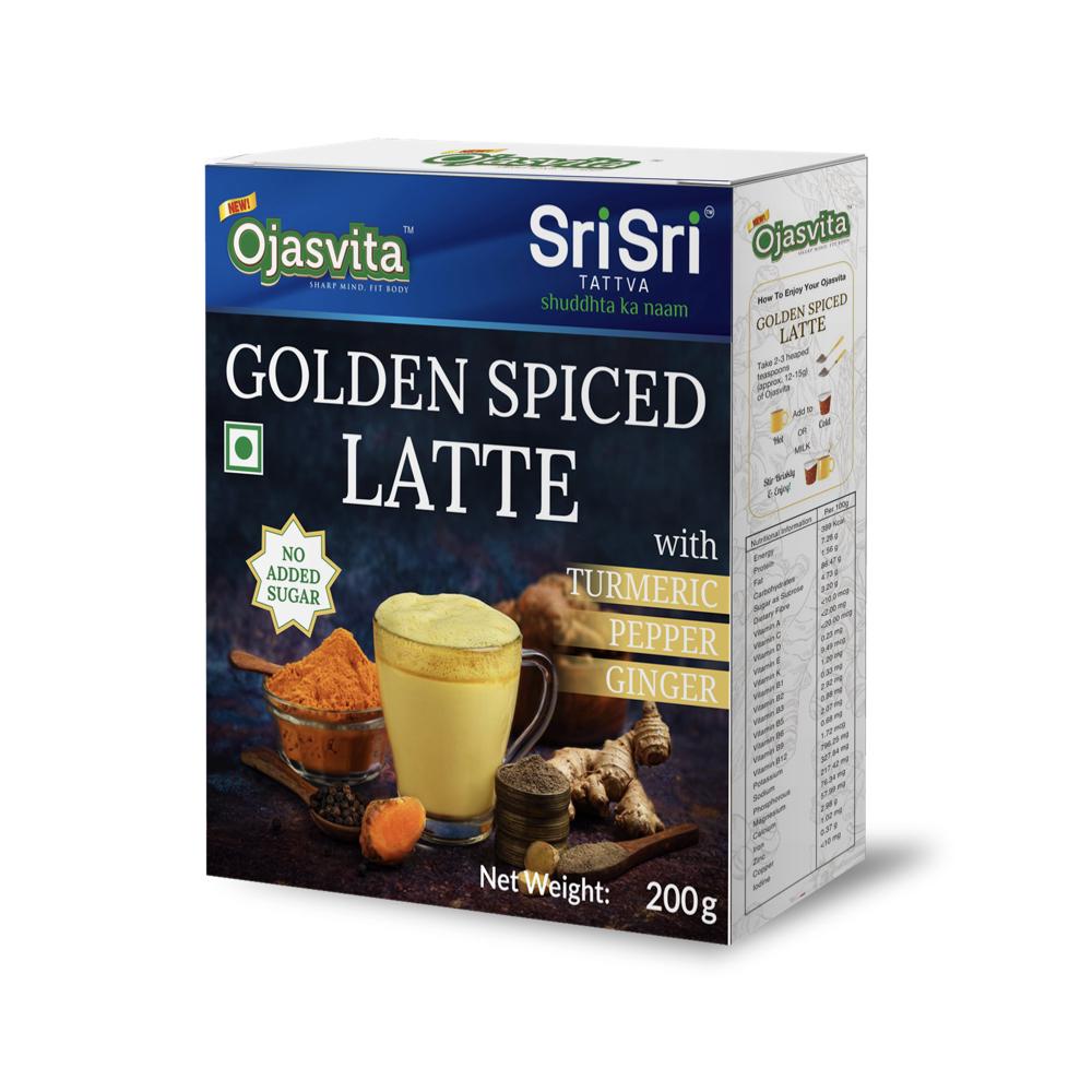 Golden Spiced Latte Ojasvita with Turmeric, Pepper and Ginger, 200 g
