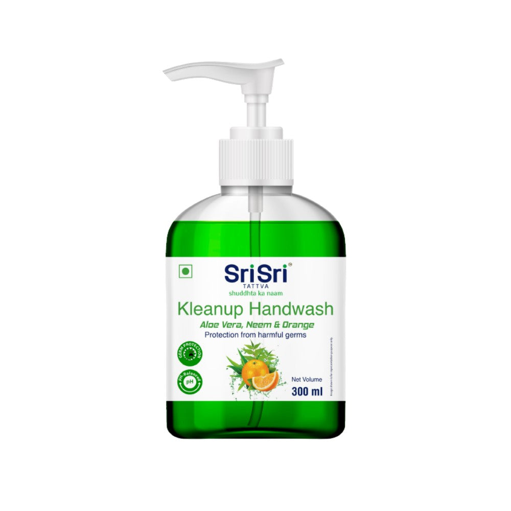 Kleanup Handwash Aloe Vera, Neem & Orange, 300 ml