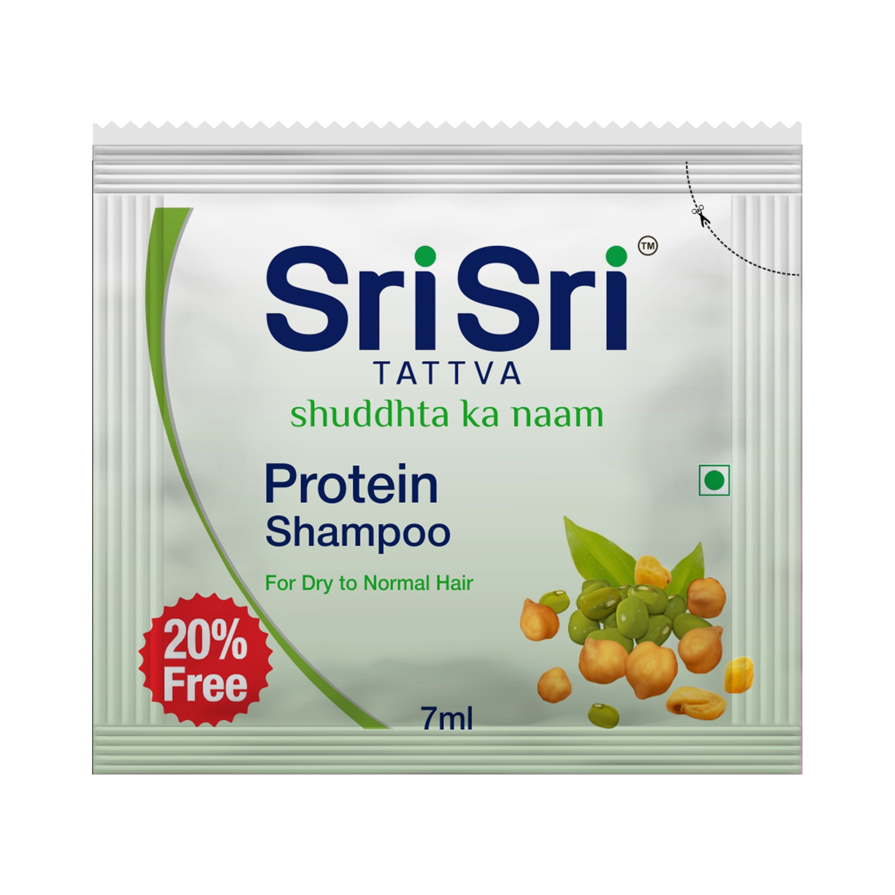 Protein Shampoo - For Dry to Normal Hair, 7 ml