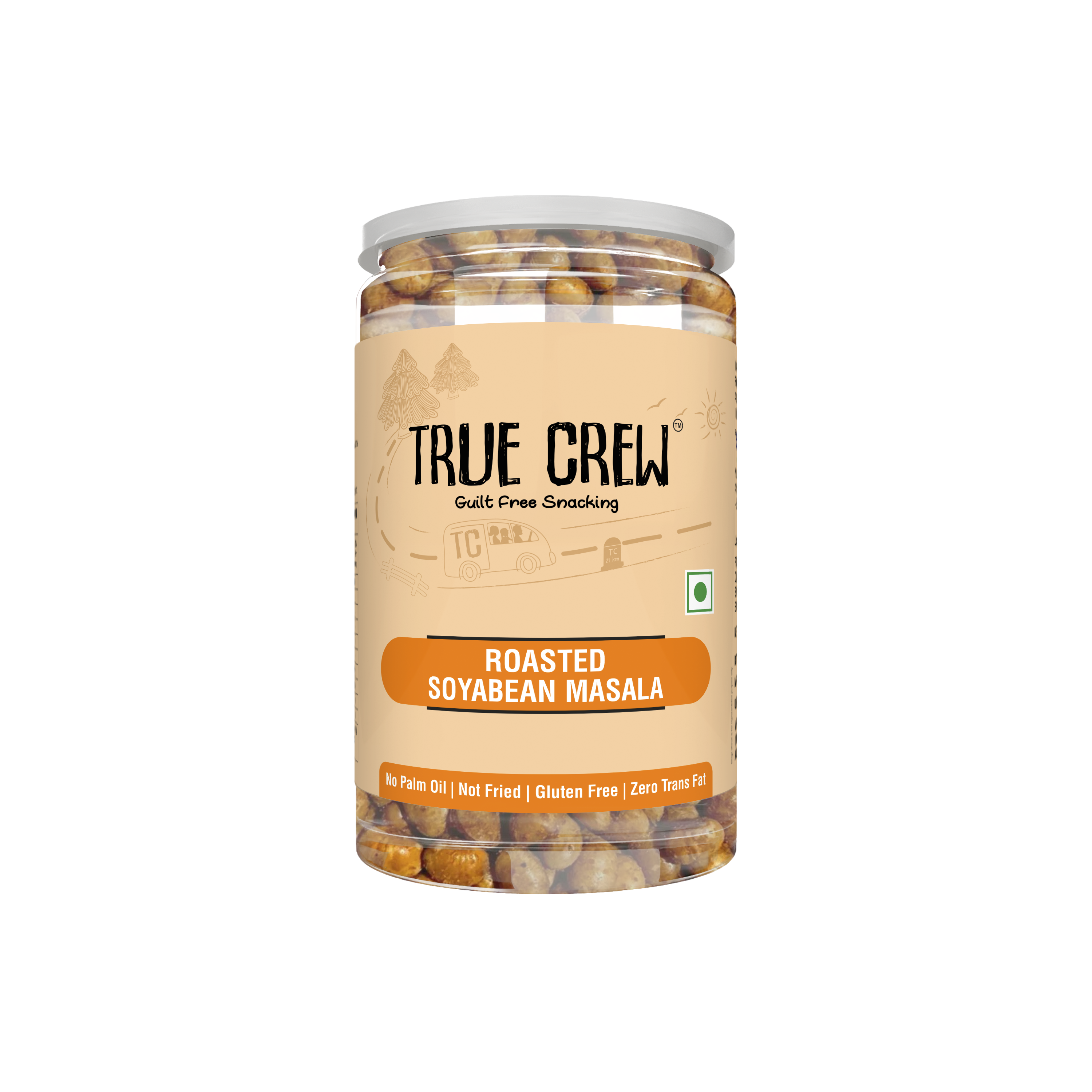 TRUE CREW Roasted Soya Bean Masala, 200g