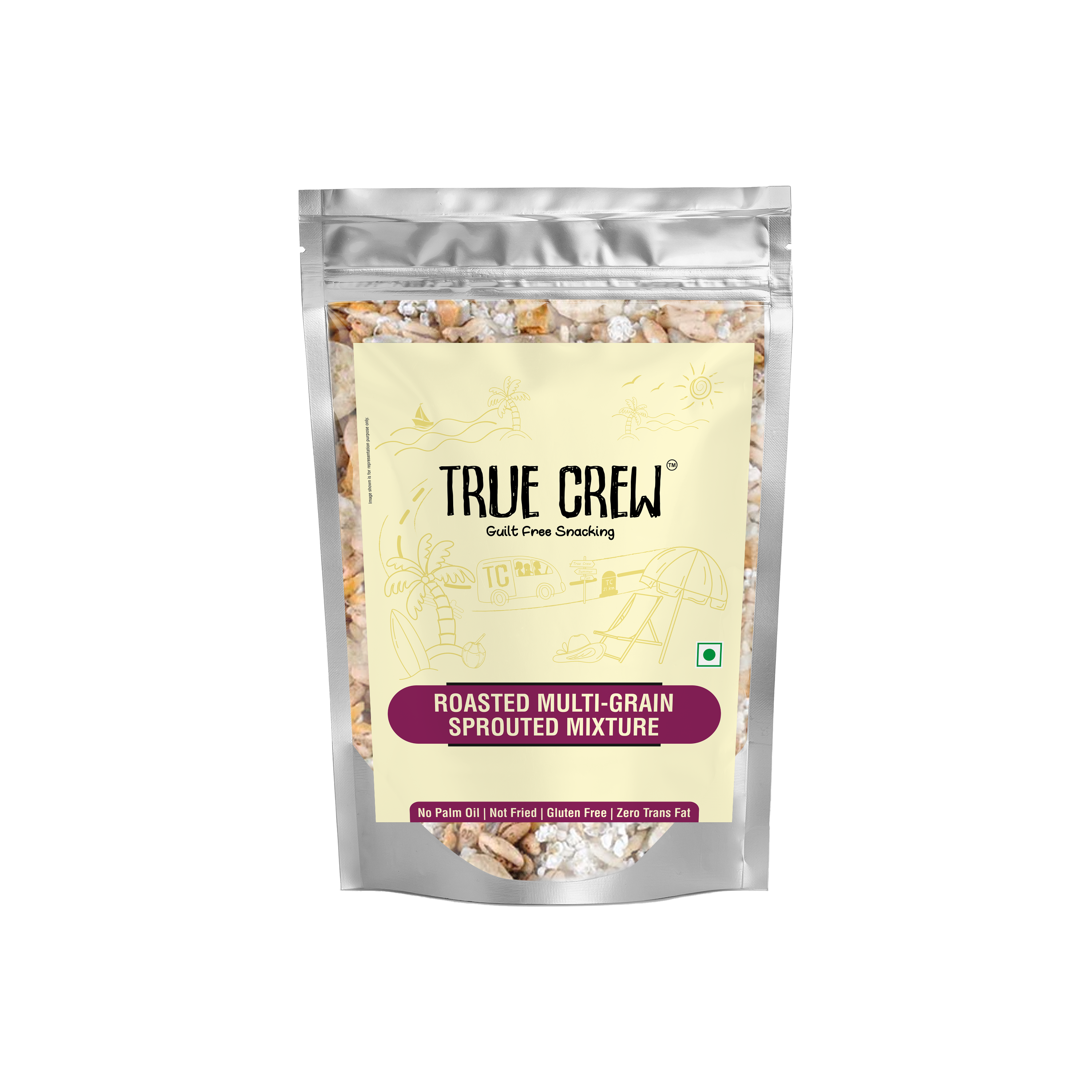 TRUE CREW Roasted Multigrain Sprouted Mixture, 200g